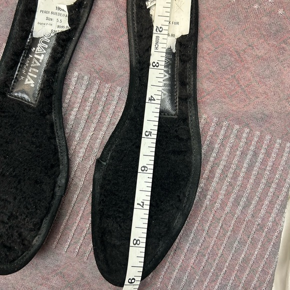 Aquatalia Black Pedri Suede Water-Resistant Cuff Boots 5.5 - Picture 13 of 16